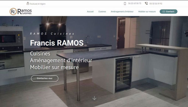 Vignette du site web Ramos Cuisines